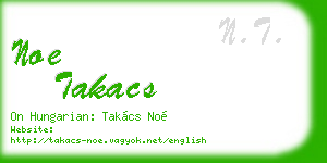 noe takacs business card